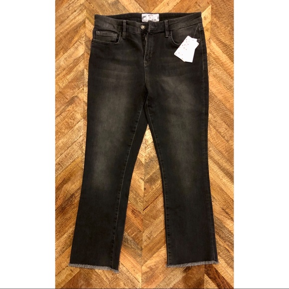 Free People Denim - *NEW*Free People: Black Jeans w/ Fringe Hem Detail